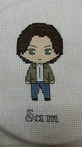 14 count, 21.95w x 24.13h cm 16 count, 19.21w x 21.11h cm 18… Supernatural Cross Stitch Supernatural Amino