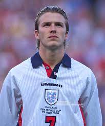 England's midfielder david beckham celebrates after defender sol campbell scored the first goal against sweden during match 5 group f of the 2002 fifa world cup korea japan in saitama, japan. Tphoto On Twitter David Beckham England In World Cup France98 1 8 Final Argentine 2 2 Pk 4 3 England At Stadium Geoffroy Guichrd In Saint Etiennet France 30 6 98 Photo By Masahide Tomikoshi Tomikshi