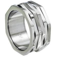 Men S Stainless Steel Spinning Biker Ring Spinner Rings Mens Accessories Biker Rings