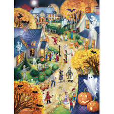 They feature fun puzzles of all types that'll keep you entertained. Amazon Com Vermont Christmas Company Halloween Town Jigsaw Puzzle 550 Piece Toys Games
