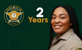 🚔 Happy two years of service, Victoria Wimberly! 🚔 Thank you for your  dedication and commitment to Bulloch County. Your hard work and service  make a difference every day! 💙 #BCSO #BullochCountySheriffsOffice