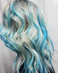 Pin By Ramy Hassan On Women S Hairstyle Blue Hair Highlights Blonde And Blue Hair Hair Highlights