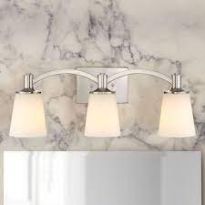 Laguna 3 Light Bathroom Light In Brushed Nickel At Destination Lighting In 2021 Bathroom Lights Over Mirror Modern Bathroom Light Fixtures Tub Lighting