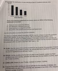 solved 38 corsider the distribution of class standing of