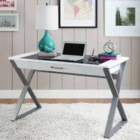 Image Result For Costco White Desk With Usb Port White Writing Desk Bayside Furnishings Glass Office Desk Modern