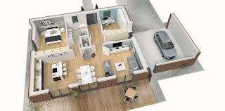 Bungalow modern grundriss u form. Moderne Architektur Moderne Villa Grundriss 3d Burnsocial