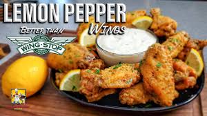 Easy Lemon Pepper Wings Recipe | Wingstop Copycat - YouTube