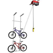 Similar to the bike lift hoist garage mountain bicycle hoist is the complaint about the quality of the mounting hardware included. Bike Storage Lift Bike Storage Ideas Bicycle Storage Info
