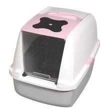 Catit Buyuk Boy Kapali Kedi Tuvaleti 57x46x43 Pembe Kapali Tuvalet Kaplari Online Petshop