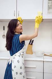 So, if you're wondering what you can use to clean sticky wood kitchen cabinets, you can always make a 50:50 solution of warm water and vinegar. Ultimate Guide To Cleaning Kitchen Cabinets Cupboards Foodal
