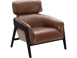 Venosa Leather Accent Chair Art Van Home Leather Accent Chair Chair Mattress Furniture