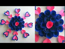 Creative usefull & home decor idea! Simple And Beautiful Paper Flower Wall Hanging Diy Paper Flower Wall Hanging Easy Home Decor Hanging Flower Wall Diy Paper Flower Wall Paper Flower Wall