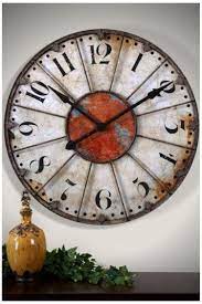 Industrial Large Wall Clock Metal Wall Clock Rustic Metalwallclockrustic Large Wall Cloc Large Metal Wall Clock Large Rustic Wall Clock Rustic Wall Clocks