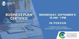 Business Plan Certified Business Plan Presentation