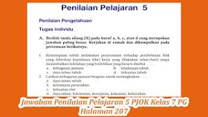 Maybe you would like to learn more about one of these? Jawaban Penilaian Pelajaran 5 Pjok Kelas 7 Pg Halaman 207 Youtube