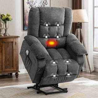 Modern power lift recliners combine mobility assistance with home comfort, AI generated