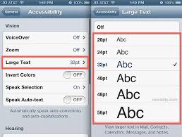 You're reading font sizes in ui design: Change The Font Size Of Messages On The Iphone To Be More Readable Osxdaily