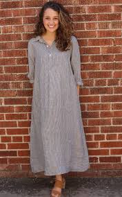 Rumer River Rock Stripe Shade Clothing Shirt Dress Shades