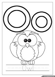 Latin letters in all variations in our collection of coloring pages. Letter O Worksheets Flash Cards Coloring Pages