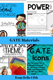 Helping Students Think Deeper Try These Gate Materials For Your Gifted And Talented Students Teacher Moments Educational Activities Education