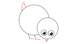 Je gaat echt vooruit of wil je dat niet? Kuikentje Tekenen In Stappen