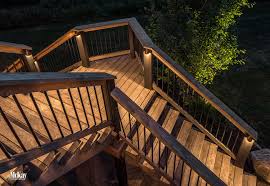 Bulb type is an important factor when shopping for deck lighting, and the debate is usually led versus incandescent. Residential Deck Lighting Omaha Mckay Landscape Lighting
