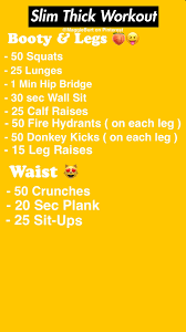 I Created A Slim Thick Workout Hope It Helps Slim