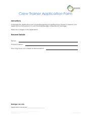 On this page you can read or download mcdonalds crew trainer knowledge check answer in pdf format. Ct Applications 2 Pdf Crew Trainer Application Form Instructions Complete This Application Form Including Getting An Existing Crew Trainer To Course Hero