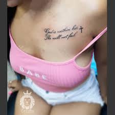 Get the original scripture translation and meaning here… this psalm reminds us that, if we are filled with the spirit of god, we cannot fail. God Is Within Her She Lion Ink Tattoos Piercings Facebook