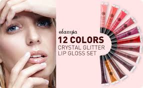 Ofanyia 12 Color Crystal Lip Gloss Set