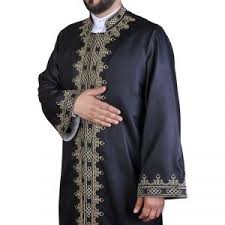 Edebali Cubbe Siyah Siyah Satin