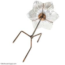 Find unusual handcrafted birdbaths in copper, glass, & ceramic to grace the garden and uniquely crafted pedestal baths fresh water attracts more birds. Regal Art Decorative Bird Bath With Ground Stake