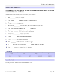 To download/print, click on the button bar on the bottom of the worksheet. Subject Verb Agreement