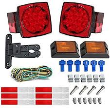 Amazon Com Led Trailer Light Kit Jungleroad Car Supplies 2018 New 12v Led Trailer Tail Light Kit For Under 80 I Led Trailer Lights Car Supplies Boat Trailer