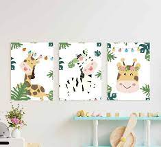 Shop with afterpay on eligible items. Nordic Jungle Animals Animal Canvas Prints Tenstickers
