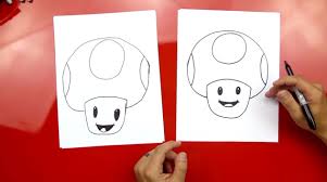 How To Draw Toad From Mario Art For Kids Hub