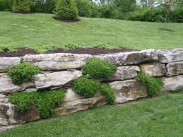 Boulder Retaining Wall Garden Home Boulder Garden Home Retaining Wall In 2020 Garten Grundriss Garten Steinmauer Garten