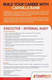 Internal Audit Executive At Cargills Bank Careerfirst Hard Work And Dedication Job Career Assistant Jobs