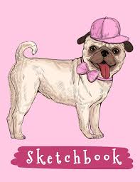 Trail of colors has designed some beautiful free coloring pages for adults that include images of leaves, flowers, dragons, aliens, butterflies, and abstract shapes. Sketchbook Cute Pug Dog With Pink Hat Large Blank Sketchbook For Girls 110 Pages 8 5 X 11 For Drawing Sketching Crayon Coloring Kids Drawing Books Sketchbooks Pinkcrushed Notebooks Pinkcrushed 9781985717534 Amazon Com
