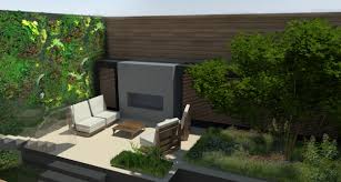 Sketchup Image Of A London Garden By Fork Garden Design Modern Garden Landscaping Modern Garden London Garden