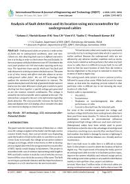 The project is assembled with a set of resistors representing cable length in kms and fault creation is. Analysis Of Fault Detection And Its Location Using Microcontroller For Underground Cables By Irjet Journal Issuu