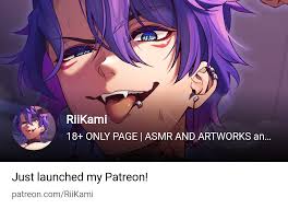 RiiKami | 18+ ONLY PAGE | ASMR AND ARTWORKS and VTUBER STUFF | Patreon