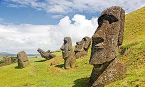Rapa nui, commonly known in english as easter island, is a volcanic island in the south eastern pacific ocean, and one of the most isolated inhabited islands on earth. Easter Island Statues Mystery Behind Their Location Revealed Archaeology The Guardian