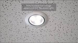 Drop ceilings are too delicate to support the weight of recessed lights on their own. How To Install Aspectled Low Voltage Can Free Recessed Lights Youtube