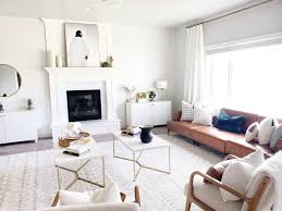 Living Room Update With Sofamania White Lane Decor No longer required black leather couch.