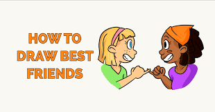 How To Draw Best Friends - Really Easy Drawing Tutorial