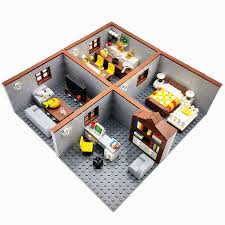 Casa De Bloques De Construccion De Ciudad Para Ninos Y Ninas Juguetes Diy Regalos Ladrillos Moc Dormitorio Sala De Estar Muebles Modelo Bloques Juguetes De Construccion