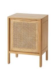 Amalfi Santali Side Table Natural Side Table Rattan Side Table Wood Bedside Table