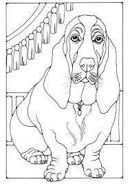 Coloring Page Basset Dog Coloring Book Dog Coloring Page Mandala Coloring Pages