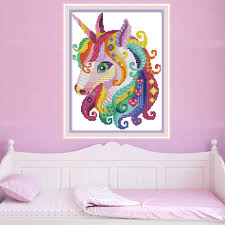 Check spelling or type a new query. Joy Sunday Unicorn Cross Stitch Pattern 14ct Needlework Painting Chinese Cross Stitch Diy Set Embroidery Stamped Kits Home Decor Package Aliexpress